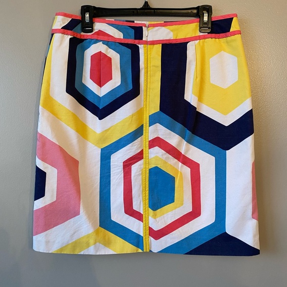 Boden Brightly Colored Geo Print Pencil Skirt - Picture 5 of 8